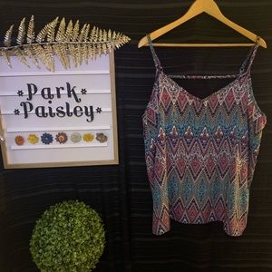 Plus Size Dressy V-neck Tank Top